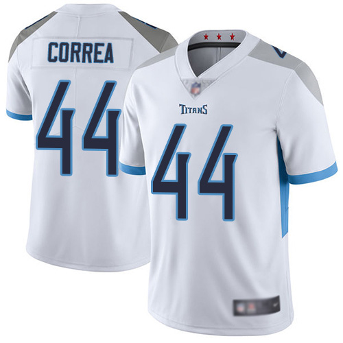 Tennessee Titans Limited White Men Kamalei Correa Road Jersey NFL Football #44 Vapor Untouchable